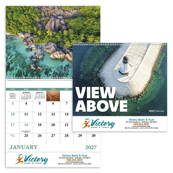Good Value™ View from Above - Spiral Calendar