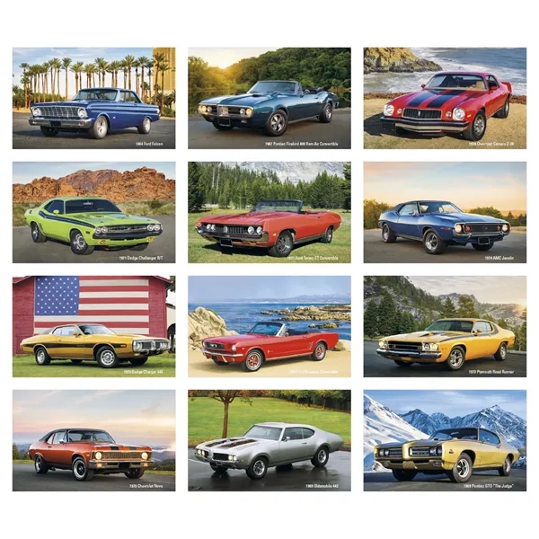 Triumph® Calendars Press-N-Stick Cruisin' Cars Calendar