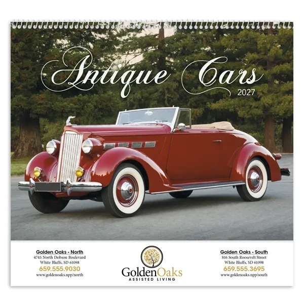Triumph® Calendars Antique Cars Calendar
