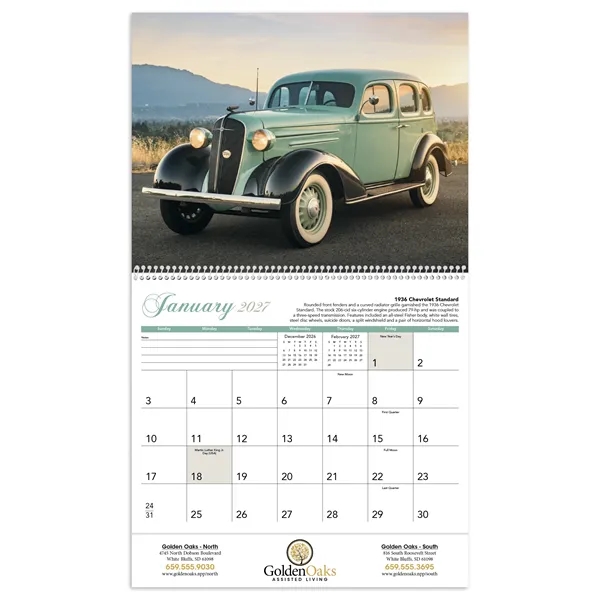 Triumph® Calendars Antique Cars Calendar