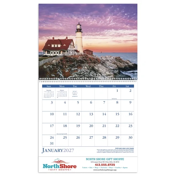 Triumph® Calendars Lighthouses Calendar