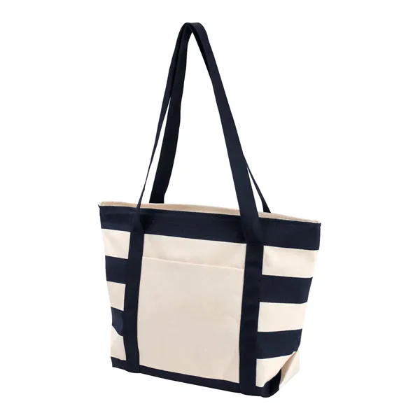 Striped Accent Boat Bag