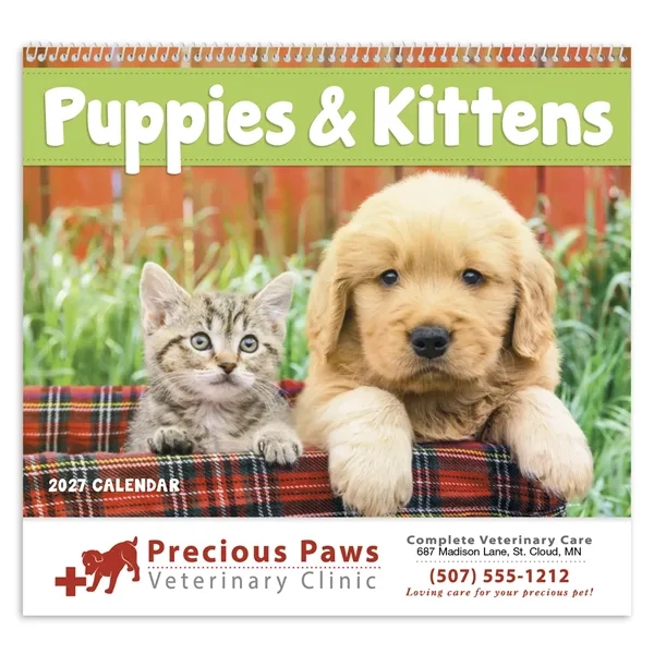 Good Value™ Puppies & Kittens - Spiral Calendar