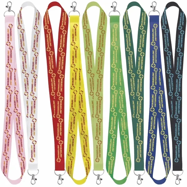 Universal Source® 1" Satin Screen Print Lanyard