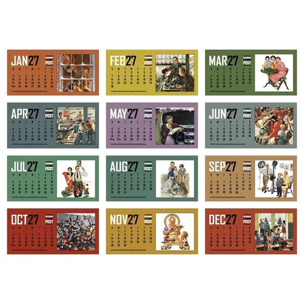 Triumph® Calendars The Saturday Evening Post Desk Calendar