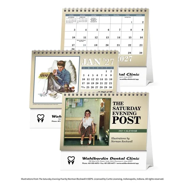 Triumph® Calendars The Saturday Evening Post Large Desk C...