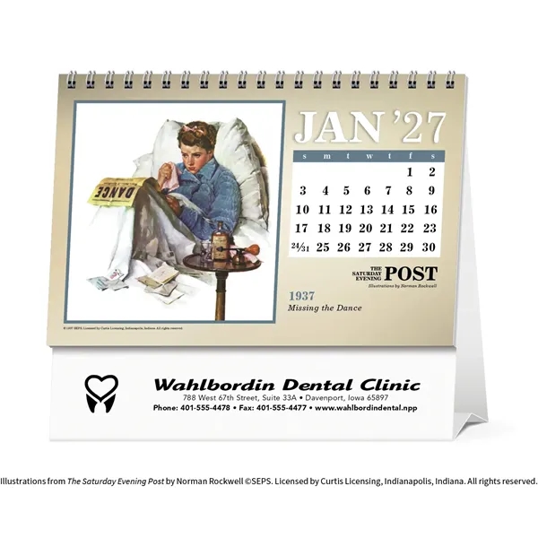 Triumph® Calendars The Saturday Evening Post Large Desk C...