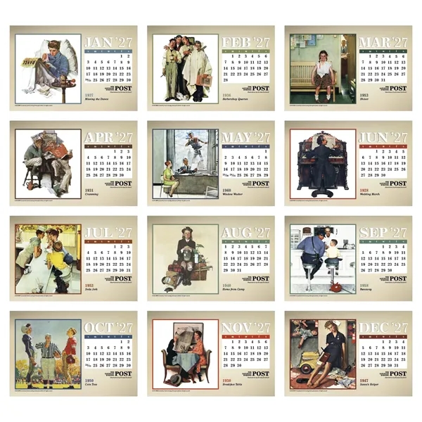 Triumph® Calendars The Saturday Evening Post Large Desk C...