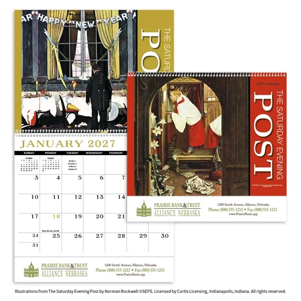 Products Saturday Evening Post Appointment Calendar - Spiral