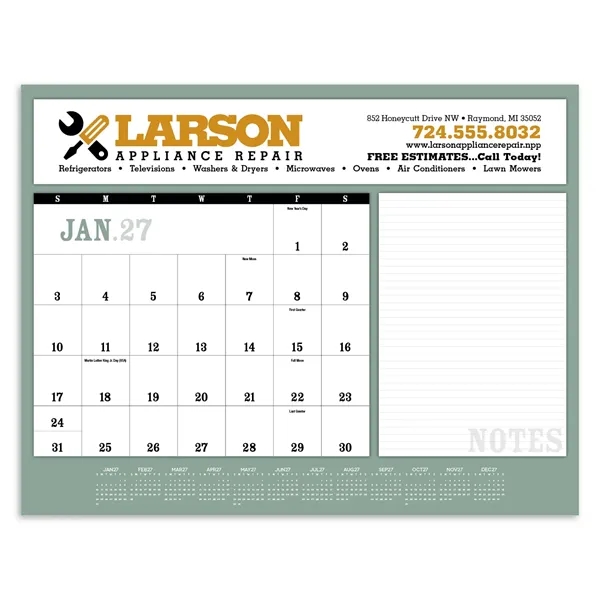 Triumph® Calendars Notes Desk Pad