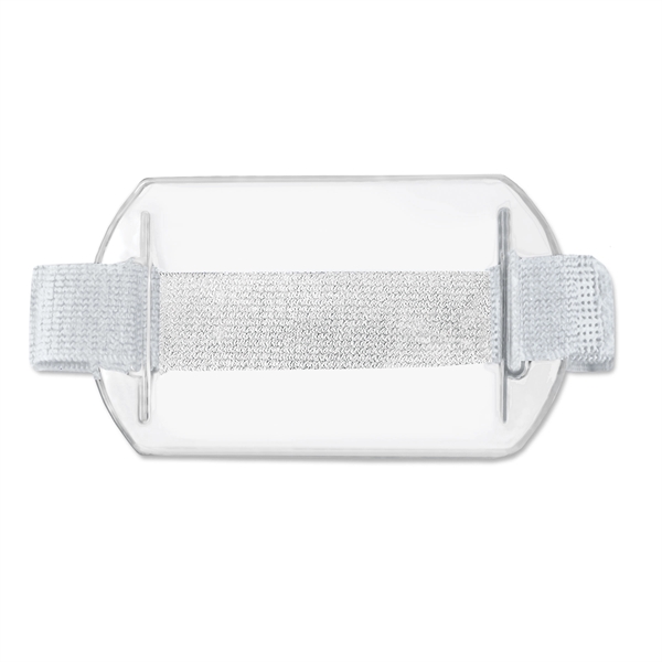 Horizontal ArmBand-Style Clear Vinyl Badge Holders w/ Strap - Horizontal ArmBand-Style Clear Vinyl Badge Holders w/ Strap - Image 4 of 4