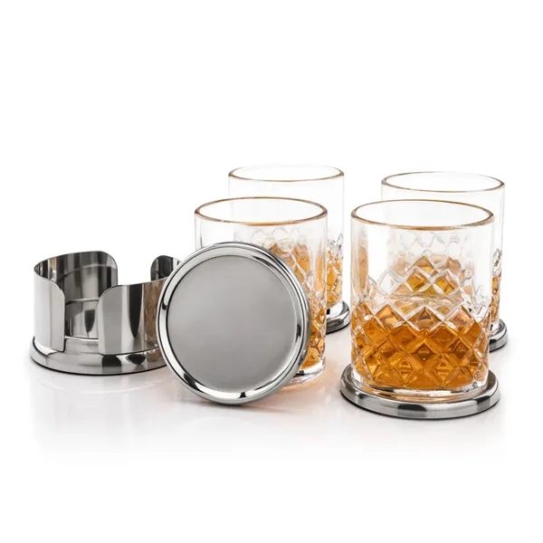 Baldoni Coasters & Longford On-the-Rocks Set