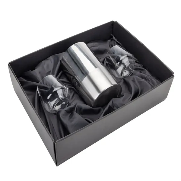 Catania Wine Cooler & Reina Stemless Wine Set