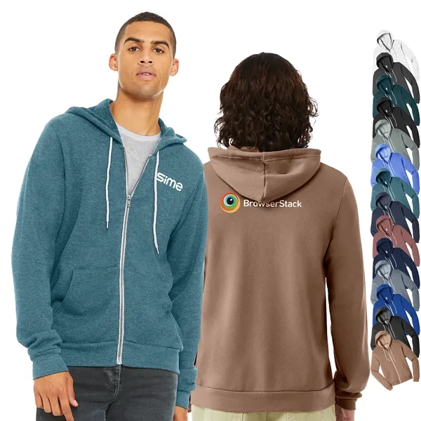 BELLA+CANVAS® Unisex Sponge Fleece Full-Zip Hoodie