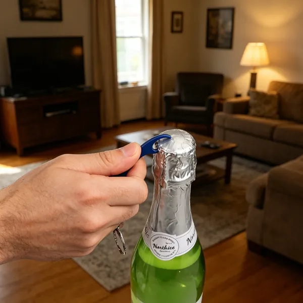 Palm Tree Shaped Metal Bottle Opener Keychain