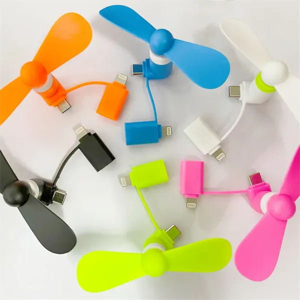 Mini Fan Dual with Lightning and USB C