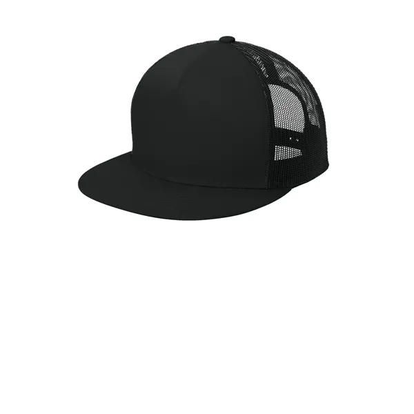 Sport-Tek YP Classics 5-Panel Classic Trucker Mesh Back Cap.