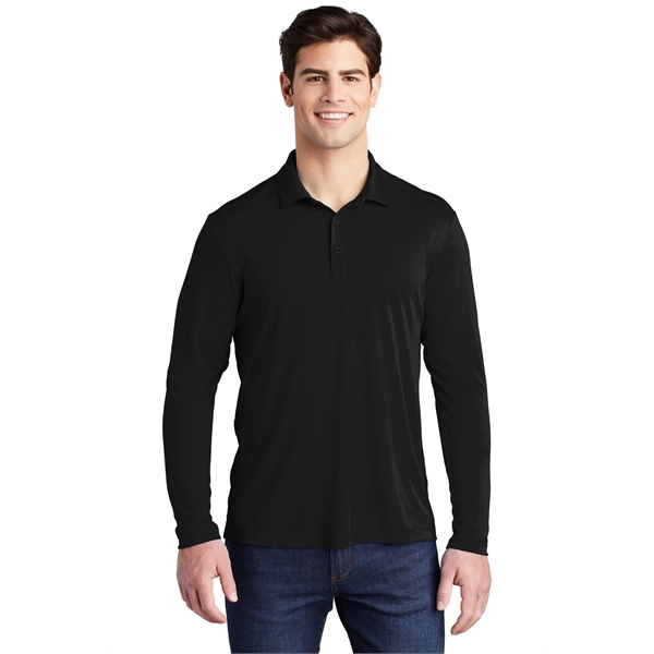 Sport-Tek Posi-UV Pro Long Sleeve Polo.