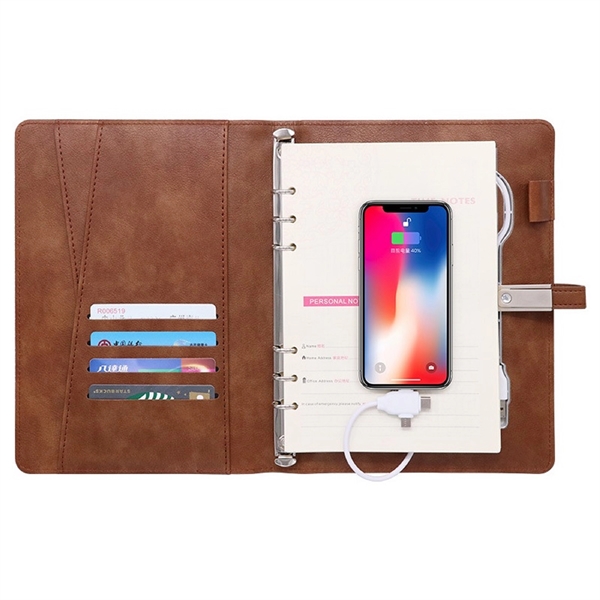 Diary Notebook with Power Bank and USB Flash Drive - Diary Notebook with Power Bank and USB Flash Drive - Image 1 of 1
