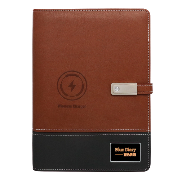 16GB 8000 mAh Power Bank with 5W Wireless Charger - 16GB 8000 mAh Power Bank with 5W Wireless Charger - Image 0 of 2
