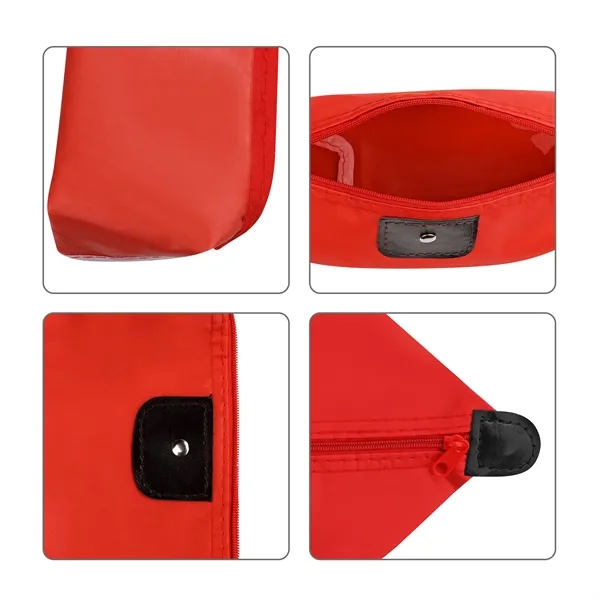 Polyester Small Travel Makeup Bag W/ Zipper