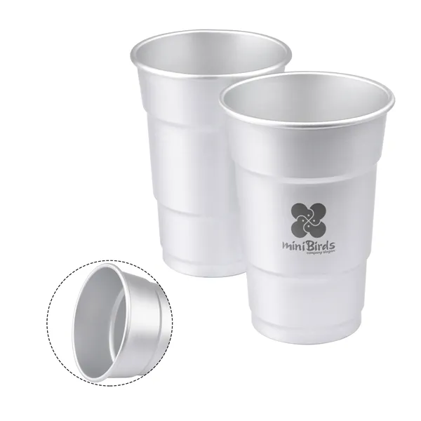 16 OZ Reusable Aluminum Stadium Solo Cup