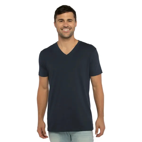 Custom Unisex Sueded Cotton/Poly V-Neck