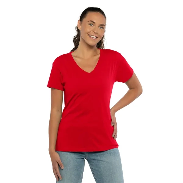 Custom Women's Relaxed Cotton V-Neck