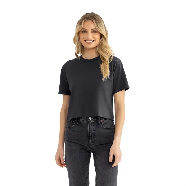 Women's Lightweight Cotton/Poly Crop Top T-Shirt