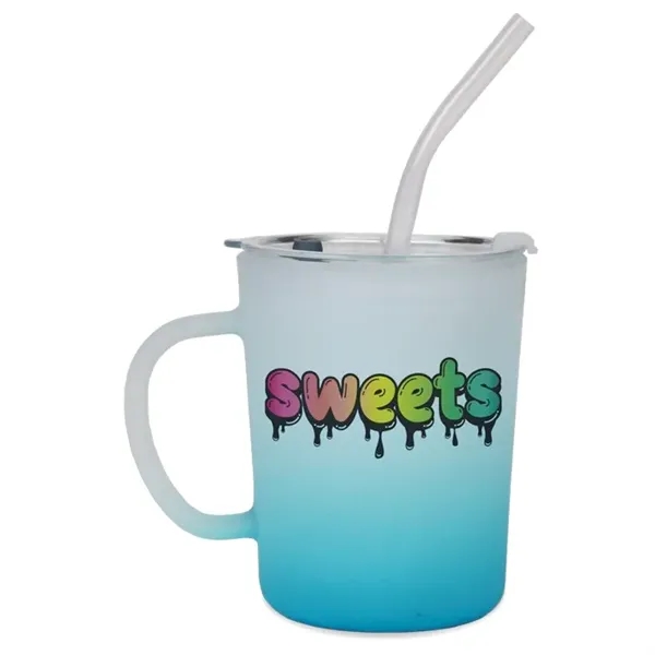 Symphony 13.5oz Lidded Glass Mug