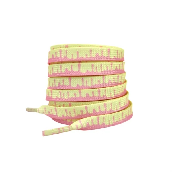 36" Premium Sublimation Tubular Shoelaces
