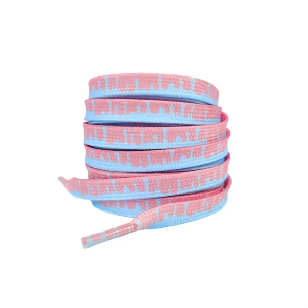 36" Premium Sublimation Tubular Shoelaces