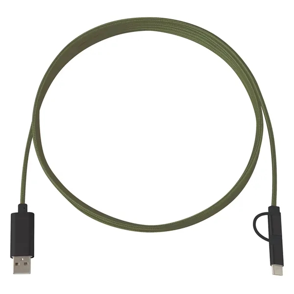 Custom 3-In-1 10 Ft. Braided Charging Cable