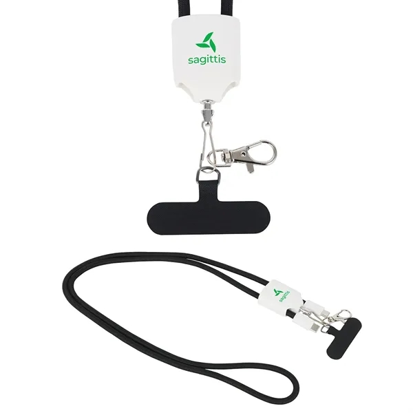 Custom Flash 4-in-1 60W Charging Cable Phone Lanyard