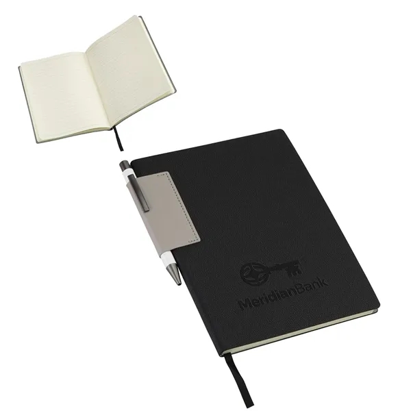 Custom Charter Textured Softcover Journal with Pen