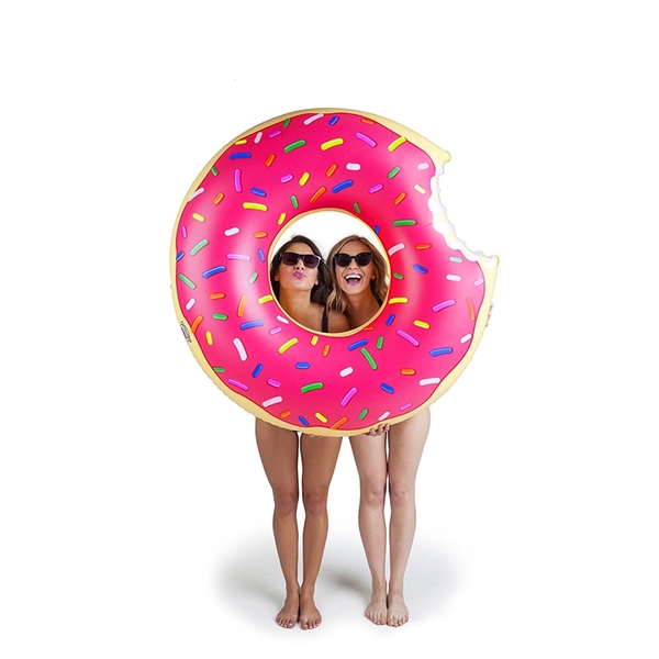 Inflatable Adult Donut Pool Swim Ring - Inflatable Adult Donut Pool Swim Ring - Image 1 of 6