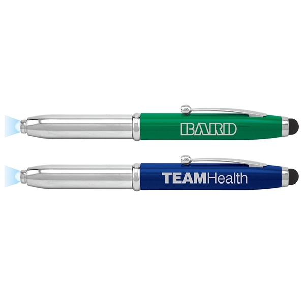 Soft Stylus Pen with Flashlight - Soft Stylus Pen with Flashlight - Image 0 of 2