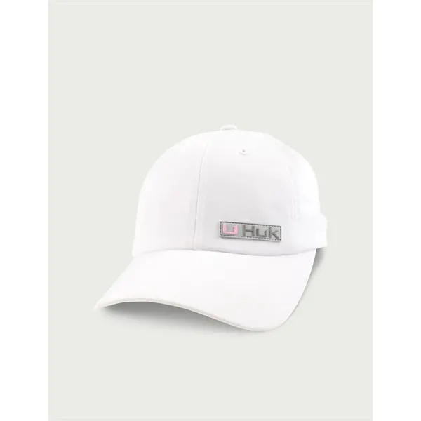 HUK® Women's Adjustable Ponytail Cap with Custom Logo