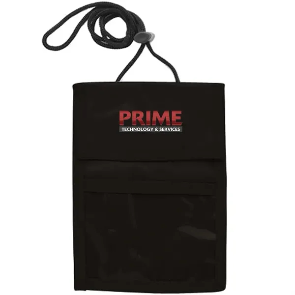 Two Pocket Flap Neck Wallet