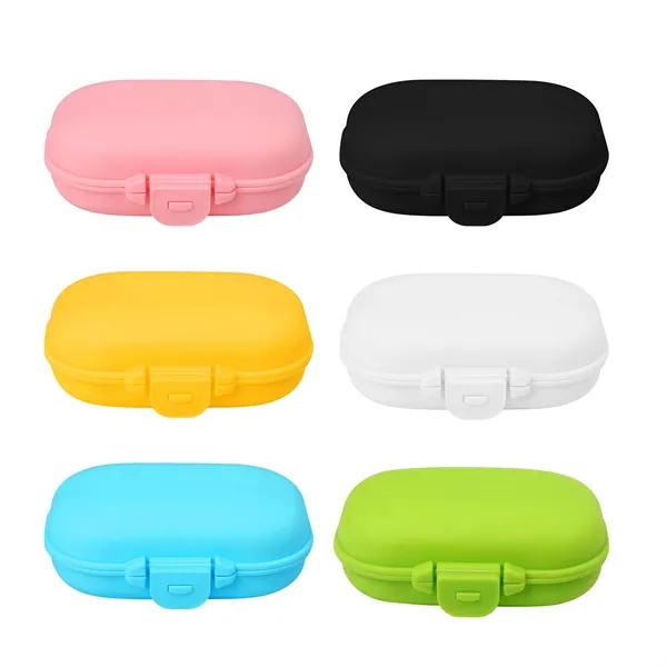 Small Travel Pill Case With 4 Compartments