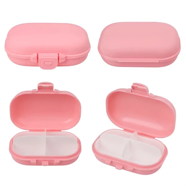 Small Travel Pill Case With 4 Compartments