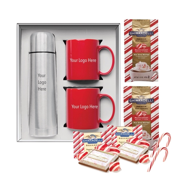 Holiday Drinkware Gift Set with Cocoa & Candy - Holiday Drinkware Gift Set with Cocoa & Candy - Image 0 of 4