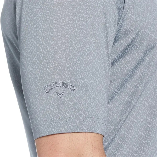 Callaway Men's SS All Over Stitched Chev Polo