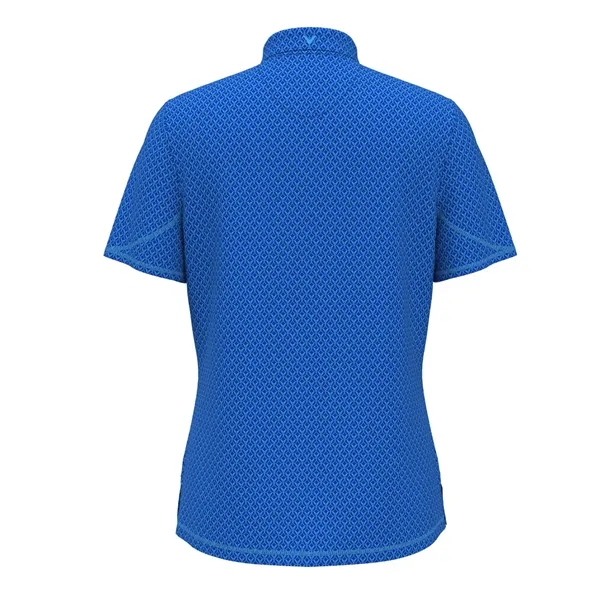Callaway Ladies SS All Over Stitched Chev Polo