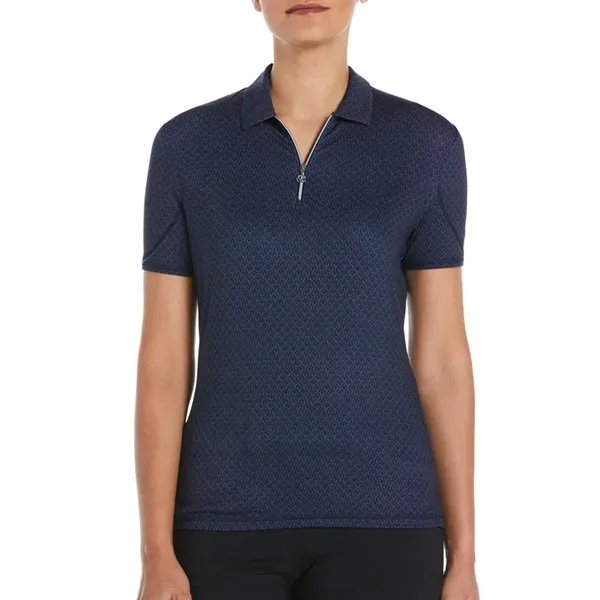 Callaway Ladies SS All Over Stitched Chev Polo