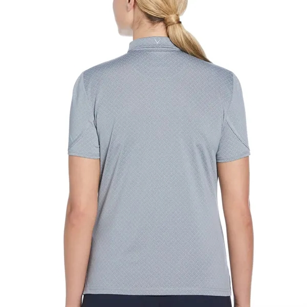 Callaway Ladies SS All Over Stitched Chev Polo