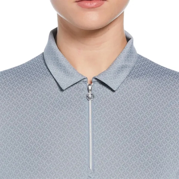 Callaway Ladies SS All Over Stitched Chev Polo