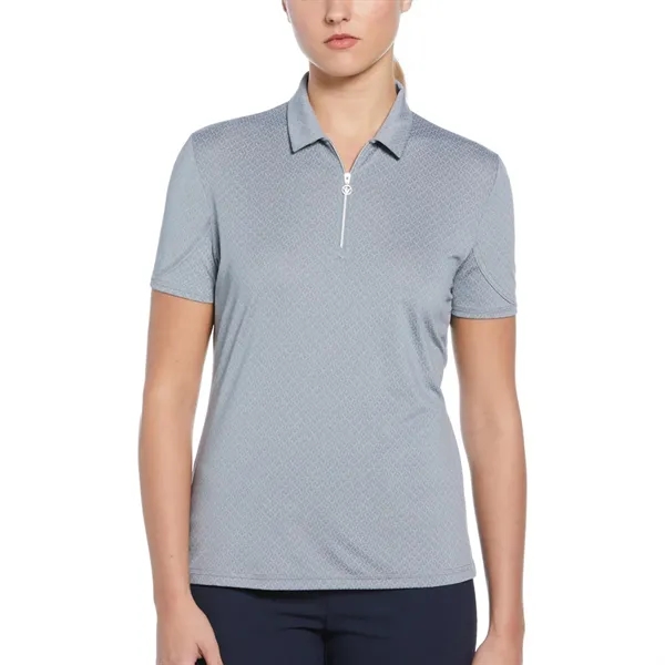 Callaway Ladies SS All Over Stitched Chev Polo