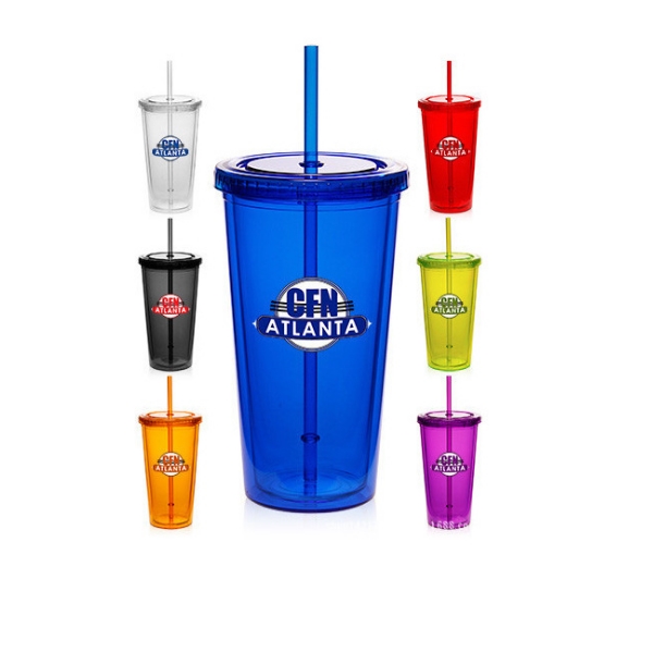 Double Wall 16Oz Tumbler plastic cup - Double Wall 16Oz Tumbler plastic cup - Image 0 of 2