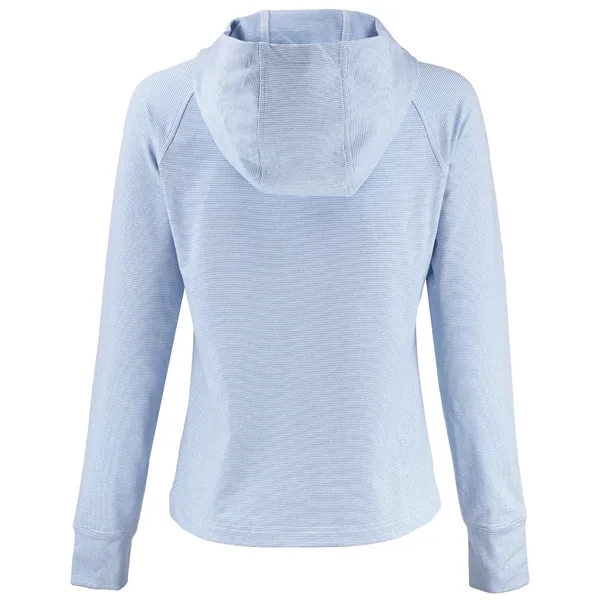 Cutter & Buck Adapt Recycled Soft Knit Stripe Womens Hood...